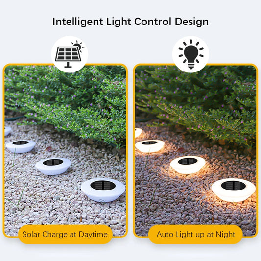 Solar Ground Lights Outdoor – 14 LED Waterproof Garden Lights