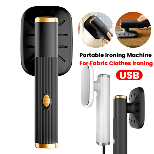 Household Steam Iron 360° Ironing Small Garment Steamer USB Powered Electric Ironing Machine for Fabric Clothes Ironing